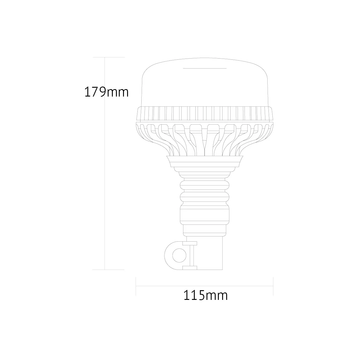BBL001 LED Beacon DIN Mount - Image 2