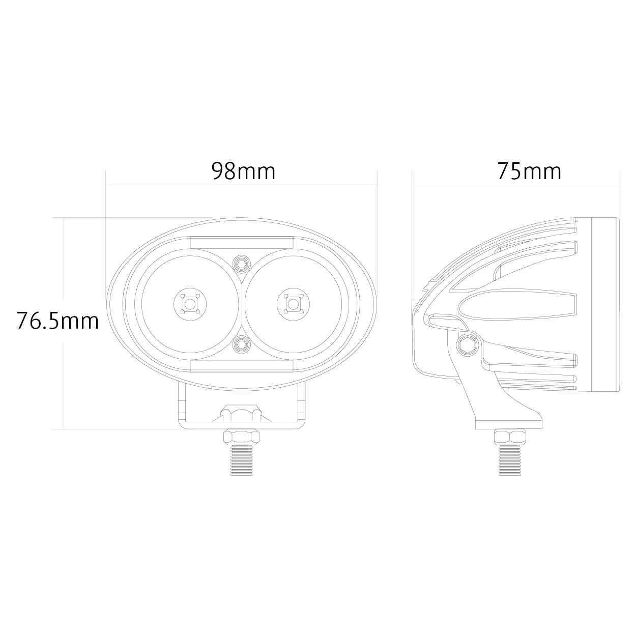 BBL006 LED Blue Spot Lamp - Image 3