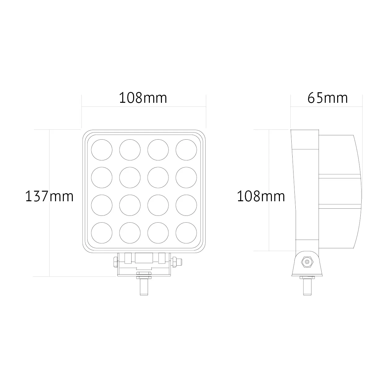 BBL008 LED 2720 Lumen Work Lamp - Image 3