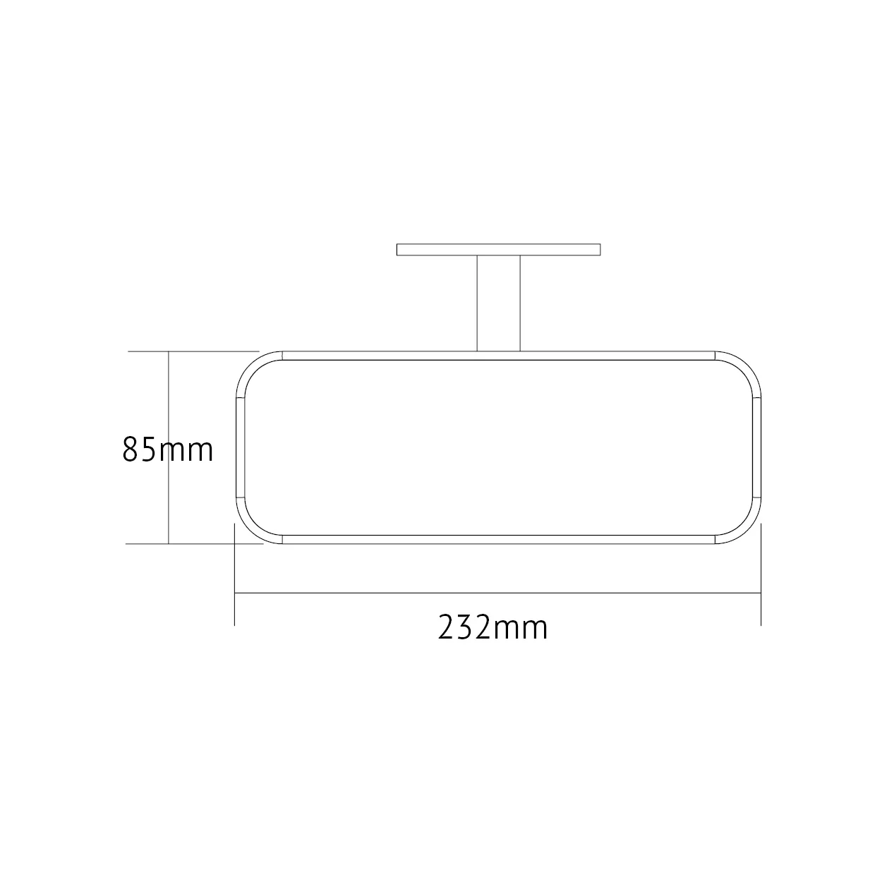 ECM-02 Eco Internal Rear View Mirror Glass - Image 5