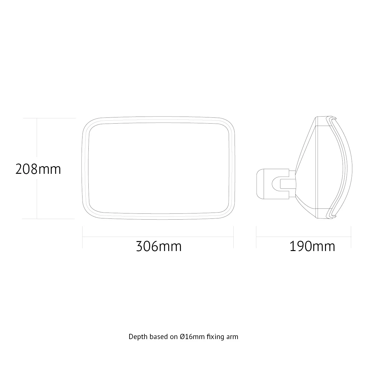 VM5 - Wide Angle Mirror (Black) - Image 5